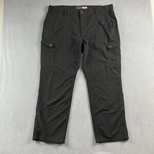 Carhartt Pants Mens 42X30 Black Relaxed Fit Carpenter Cargo Ripstop Workwear